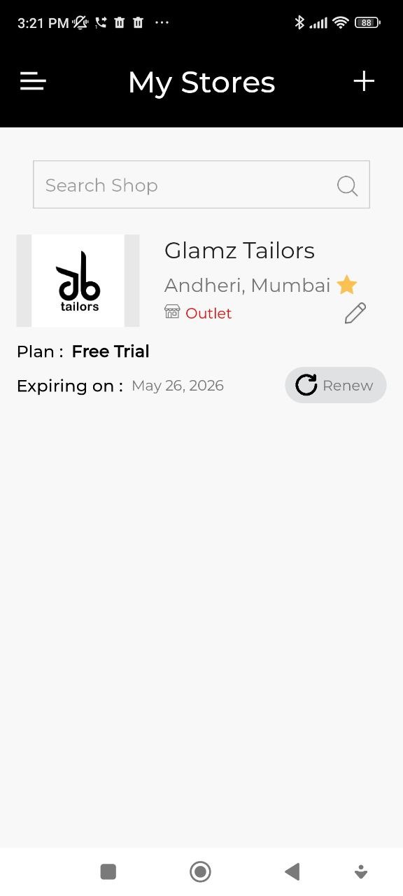 Update Shop Profile Screen