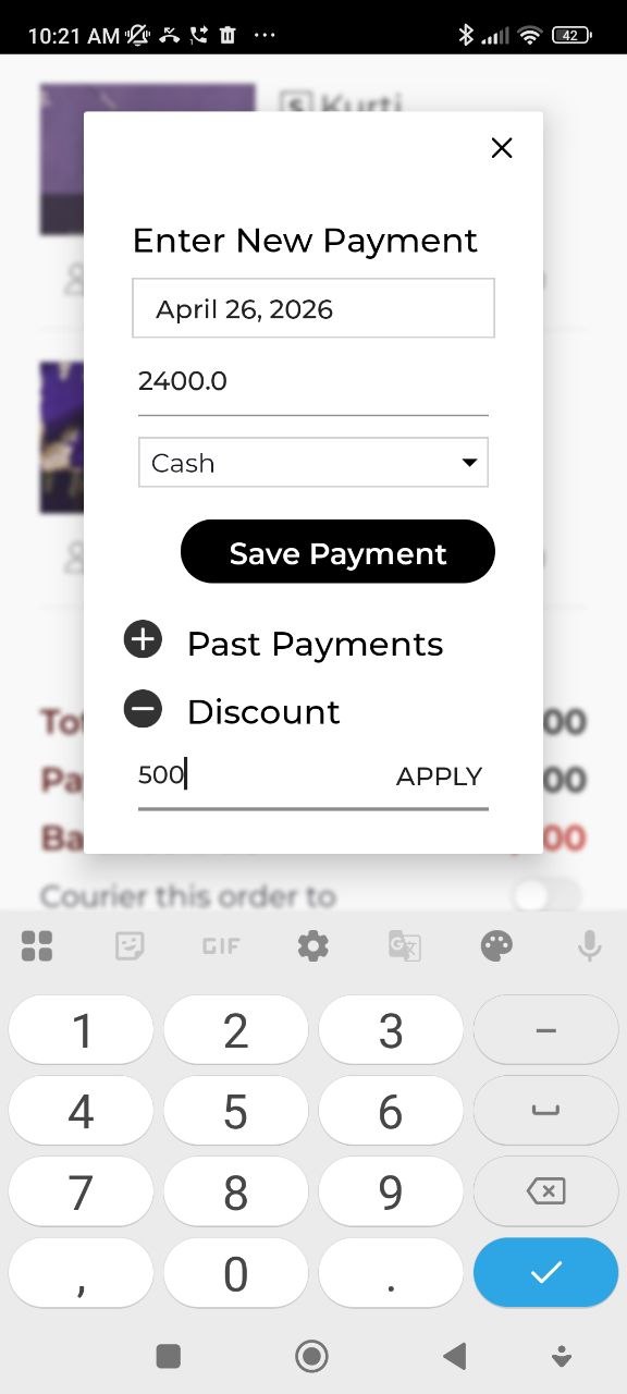 Applying a discount